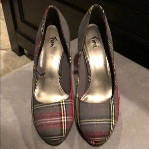 Checker pattern heels